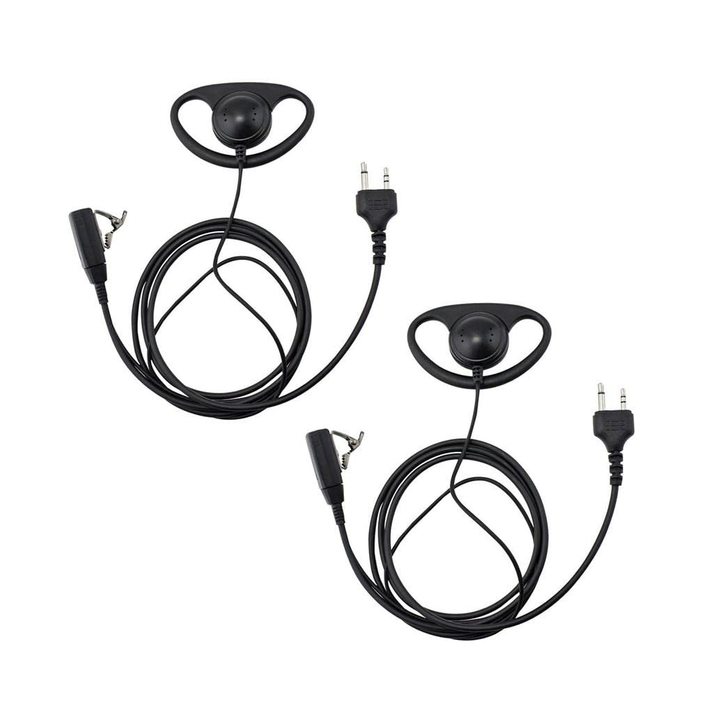SNAPPSY® D Shape Earpiece Headset PTT Mic for 2-pin Midland Alan Radio-picture-30