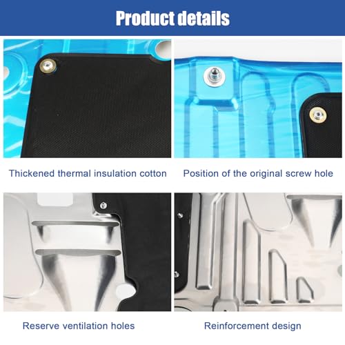 Image of Engine Splash Shield Guard Compatible with Honda Civic 2022 2023, Engine Case Guard Under Car Shield Cover OEM 74111T20A0 74111-T20-A00 Engine Splash Guard