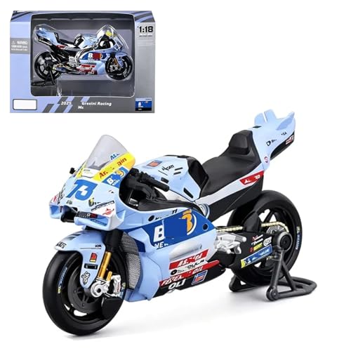 HTLNUZD 1/18 MotoGP #73 Alex Gresini Diecast Racing Bike Adult Collectible