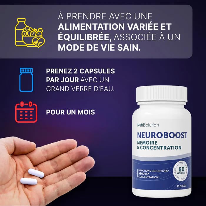 Boost Cognitif Neuro Boost d'Exception | Nutrisolution Énergie et Mémoire Végétalien