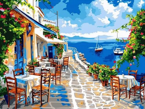 Peinture Diamant Paysage contre le stress : Kit Broderie Diamant 50x65cm