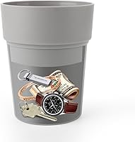 Vista 28 de Maceta con compartimento oculto seguro y secreto, ocultador de llaves secretas, oculta una caja fuerte secreta para llaves (negro 2)