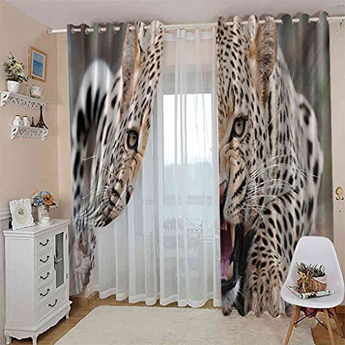 Rideaux 3D guépard pour créer une ambiance jungle et tamisée dans la chambre des enfants - 4