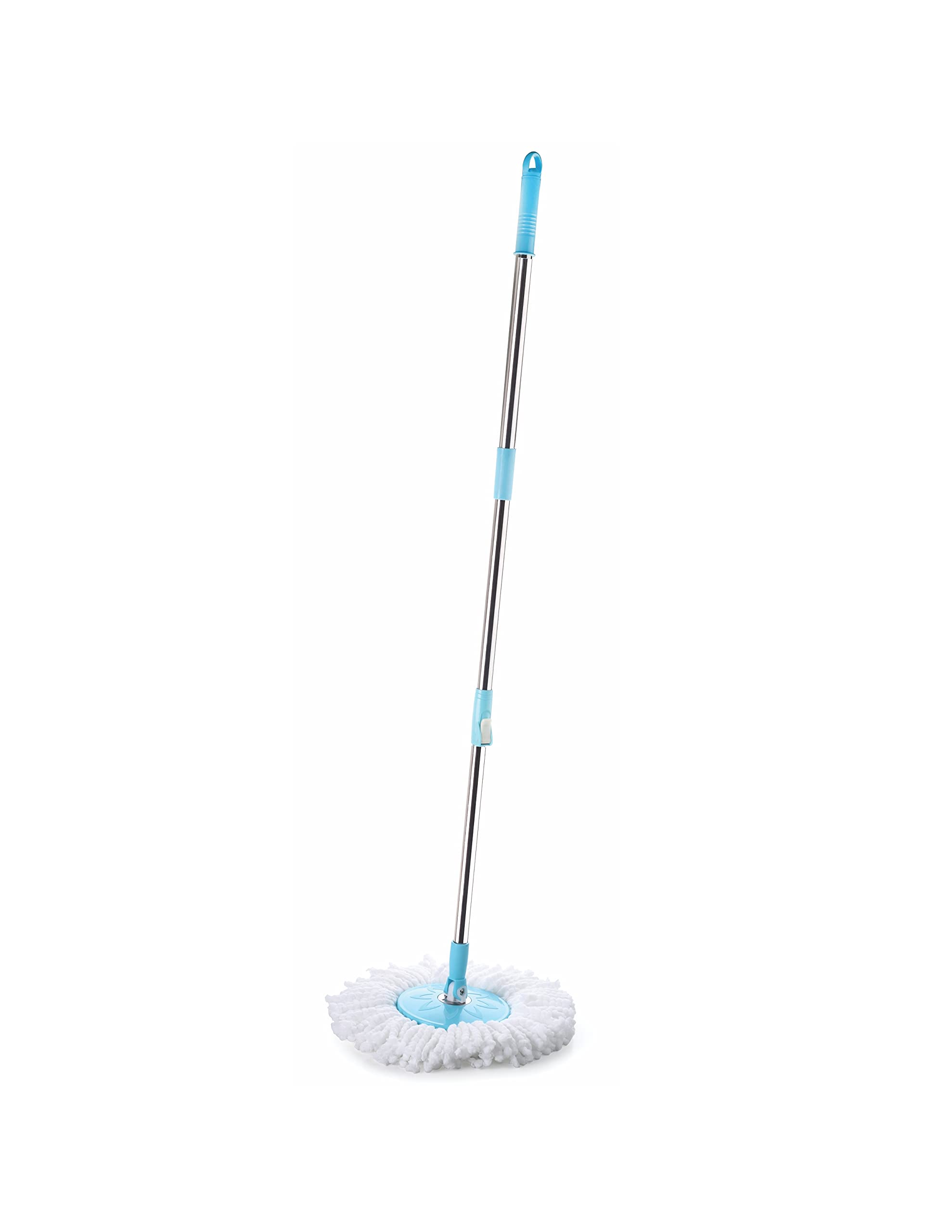 Ganesh 360° Spin Cleaning Mop Stainless Steel Rod Handle Stick Set with 2 Refills for Home and Bathroom Floor Tiles (Blue) (B095KKB3Y1) Amazon Price History, Amazon Price Tracker