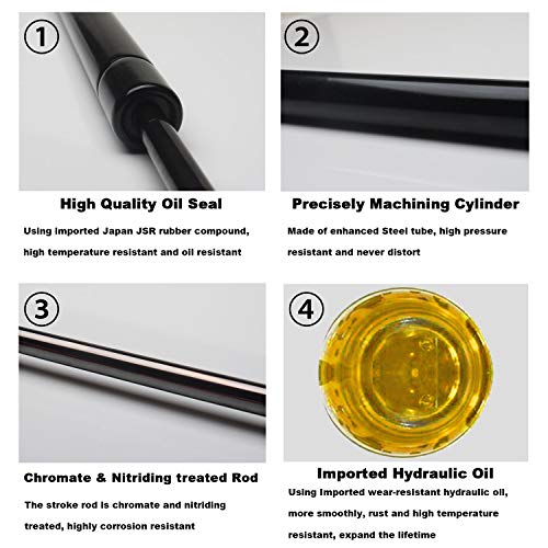 Image of Superlift Rear Boot Struts | Dicky-Diggi-Dikki Shocker | Gas Spring | Lift Support | Door Balancer | Pack of 2 | Six Months Warranty | Compatible with Maruti Suzuki Ritz