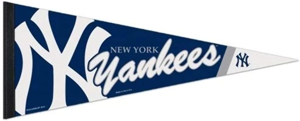 WinCraft MLB 85428013 New York Yankees Premium Pennant, 12" X 30" : Sports Related Pennants : Sports & Outdoors