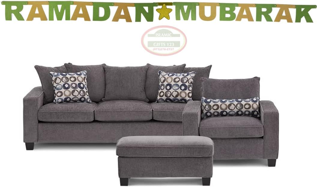 Ramadan Decoration [ 2 Pack ] Ramadan Mubarak banner Ramadan Wall Decor Islamic Decoration Ramadan Favors Eid Decoration Wholesale Islamic Gifts 123 (2 Banners)