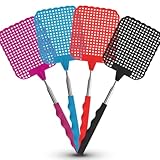 LND Gifts Fly Swatter Telescopic - 4 Pack, Heavy-Duty Fly Swatter, Efficient Mosquito and Fly Swat with Stainless Steel telescopic handle- Fly Swatters Ideal for Indoor and Outdoor Use - Image 5
