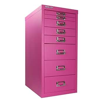 BISLEY スチールキャビネット ブラック 8引き出し Amazon.co.jp