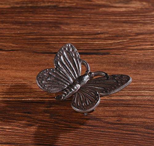 Estatua mariposa de hierro fundido decoración de escritorio miniatura 6