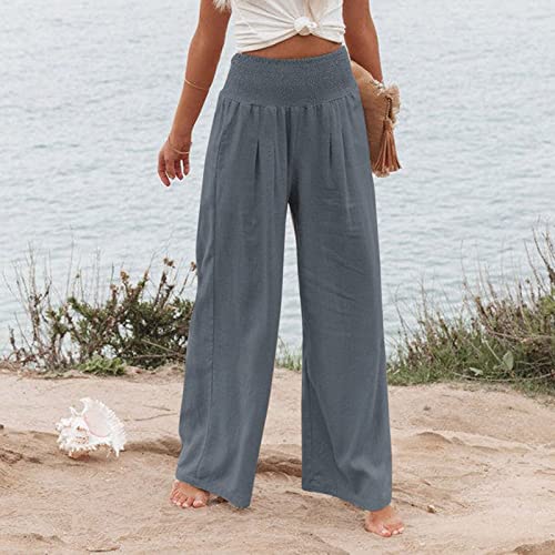 Amober Parachute Pants For Women, Work Pants For Women Womens Dress Pants Baggy Pants Womens Linen Pants Work Pants Womens Cargo Pants Khaki Pants For Women Palazzo Pants For Women Dressy A-Gray #TOP3