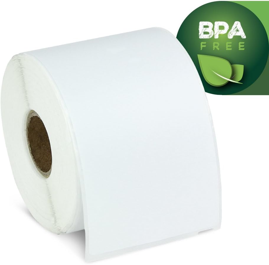 OfficeSmartLabels 2-1/4 x 4 inch Visitor Name Tag Badge Labels, Badge w/Adhesive Label, Compatible with 30857 for Thermal Printers (12 Rolls / 250 Labels Per Roll)