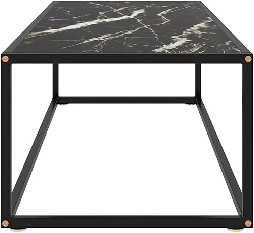 Miniatura 86 de Mesa de centro, mesa de centro industrial, mesa de centro moderna de mediados de siglo, mesa central para sala de estar, mesa de cóctel, mesa Negro