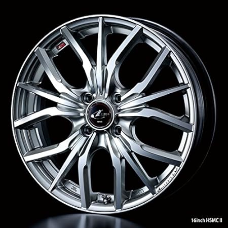 Amazon ウェッズ Weds アルミホイール レオニス Leonis Lv 14インチ 4 5j 45 4h 100 Hsmcii ハイパーシルバー ミラーカット2 ホイール 車 バイク