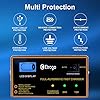 Etrogo 12V 24V Car Battery Charger Lead-acid Battery Charger Trickle Charger Intelligent Pulse Maintainer with LED Bar Screen with 3 Pin UK Plug #5