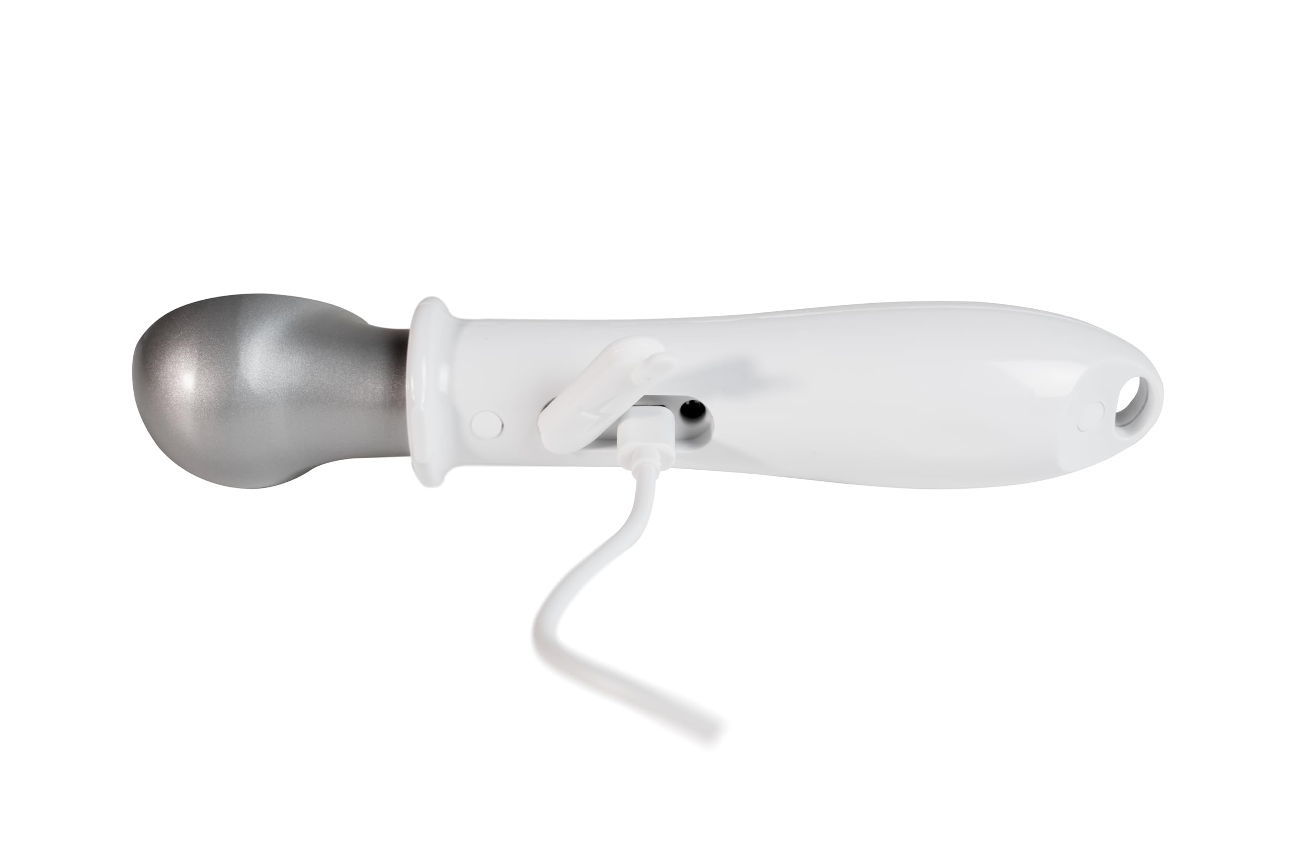 Unold 488990 Cuchara de helado calentada Carlo, tiempo de calentamiento corto, antiadherente, porción sin esfuerzo, muy ligera, cable de carga USB