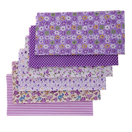 gazechimp 6pcs Floral Impresso 100% Tecido De Algodão Para A Mão Fazendo Patchwork Artesanato Diy