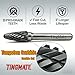 Tingmate Premium Tungsten Carbide Burr Set 10Pcs, 1/4 Inch Shank Double Cut Double Spiral Groove, High Hardness Rotary Die Grinder Bits for Industrial Mold, DIY Woodworking & Metal Stone Grinding