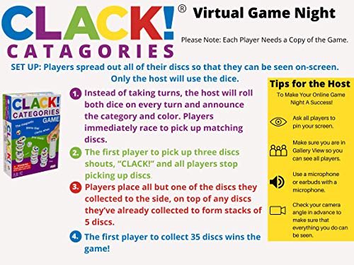 AMIGO Clack! Categories, Kids Magnetic Stacking Game for Ages 7+