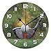 Sport Golf Ball Wall Clock Silent Non-Ticking,Golf Theme 9.5 Inch Round Wall Clock Battery Operated Clock Decor for Boys Room Home Wall Bathroom Kitchen Bedroom Living Room Office Classroom Patio