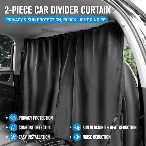 Rideau de séparation voiture Forthing T5 Evo 2022 camping occultant - 4