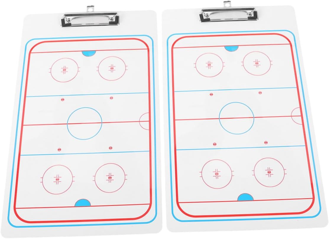 BESPORTBLE 2pcs Hockey Whiteboard Ice Hockey Board Practice Equipment for Coaches