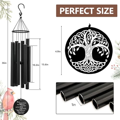Image of Personalized Retirement Wind Chimes for Outside, 36 inch Happy Retirement Gift for Women, Men, Coworker, Colleague, Boss, Teacher, Nurse, Friend, Going Away Garden Patio Decor