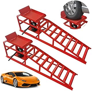 Car Ramp Lifts - wuyule 2PCS Auto Car Truck Service Ramps Lifts, 10000lbs Heavy Duty Hydraulic Car Ramps Lift for Car Repair