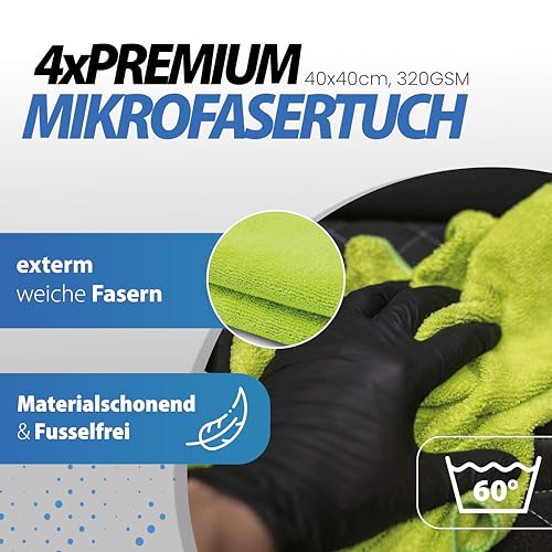 Menzerna Auto Polituren Set: Heavy Cut Compound 1000 + Medium Cut Polish 2500 + Super Finish Plus...