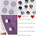 Spiritlele 12 Pairs Colors Crystal Magnetic Earrings Set CZ Clip on Non Piercing Fake Stud Earrings For Unisex