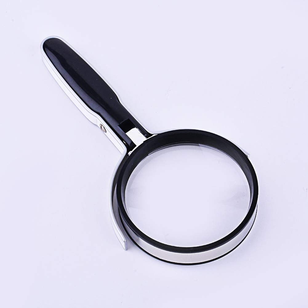 SaryEdge Magnifying Glass 2X,4X 75MM Super High Clarity Lightweight Handheld Magnifier for Reading Maps Magnifying glass,