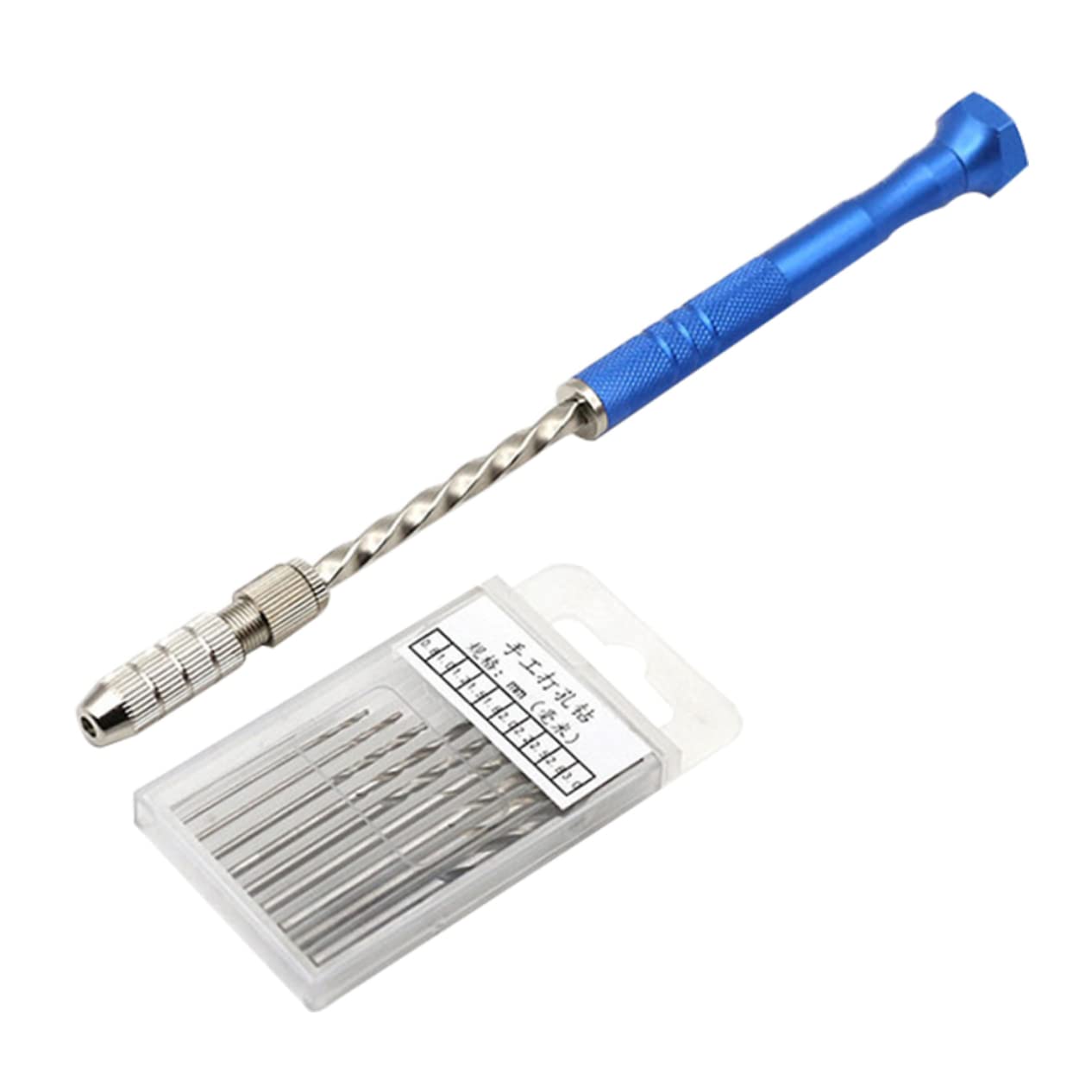 11pcs Carving Vise Drill Tool Hand Drill Diy Driller Drill Bits Semi-automatic Drill Carving Drill Punching Tool