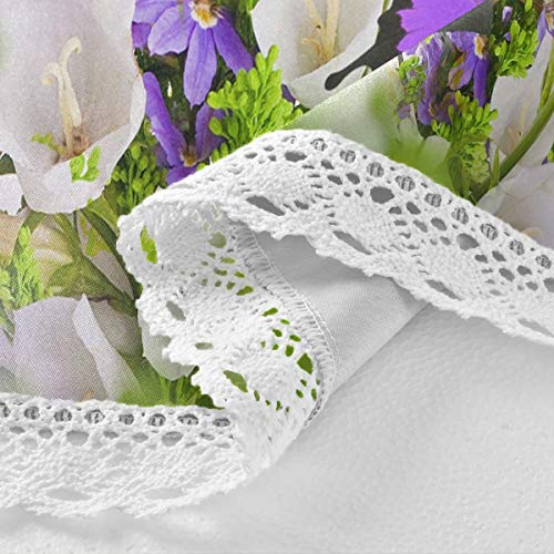 Orezi Round Table Cloths For Home Kitchen Restaurat Decor,Butterfly Flying Flowers Garden Tablecloth Washable Tablecover For Indoor Outdoor Kithchen Party Picnic #TOP2