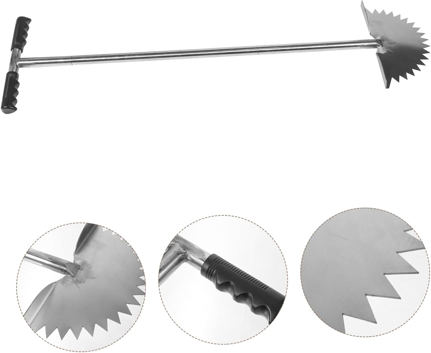 Handheld Grass Edger Tool Manual Lawn Trimmer Saw-Tooth Design for Precise Edging of Sidewalks Driveways and Flower Beds Construction User-Friendly and for All Users