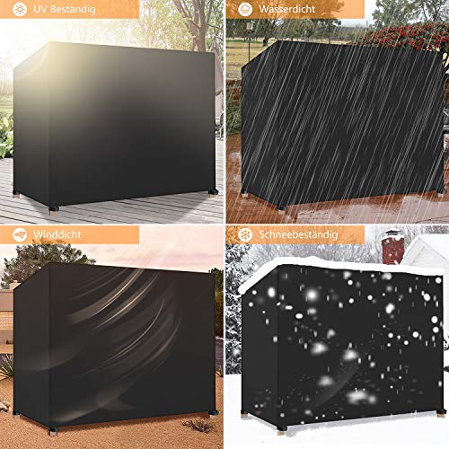 Dokon Hollywoodschaukel Abdeckung 4 Sitzer Wasserdicht Winterfest