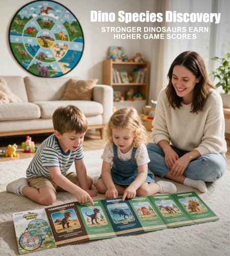 Givevan Outdoor Games for Kids Ages 4-8,Dinosaur Toys for Kids 3-5, Dart Board Outside Toys Backyard Activities Games, Birthday Gifts for 3 4 5 6 7 8 Year Old Boys Girls - image 5