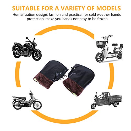 Vicasky luvas de guidão para motocicleta moto moto neve luvas guidão à prova de vento capas para gui