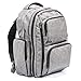 Large Capacity Diaper Bag Backpack with YKK Zippers, Two Packing Cubes, Wet/Dry Bag, Wet Wipes Case, Changing Pad and Stroller Straps by Bably Baby- Stylish Unisex Design
