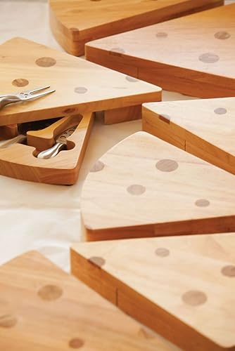 Miniatura 6 de PICNIC TIME Juego de tabla de queso suizo y cuchillos, juego de tablas de charcutería novedoso con cuchillos de queso, tablas de queso, tablas de