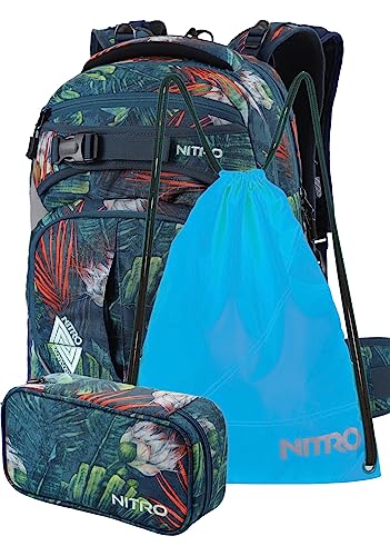 Mochila NITRO Superhero juego de mochilas escolares con cinturón desmontable