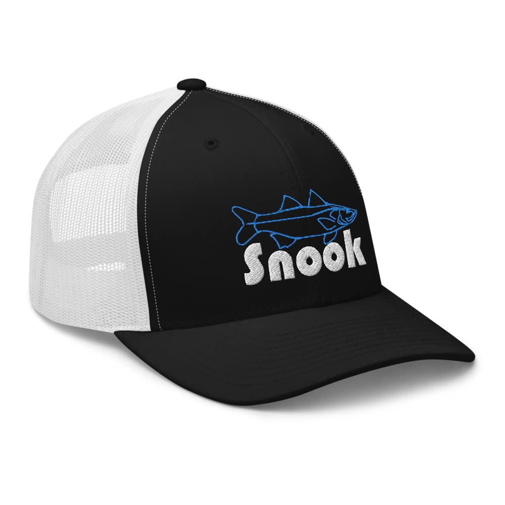 Snook Fishing Trucker Cap haftowana słonowodna ryba gatunki mieszkania Fisher Florida Keys czapka z daszkiem