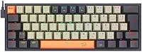 TECLADO MECANICO GAMER FIZZ RGB LARANJA CINZA E PRETO SWITCH MARROM