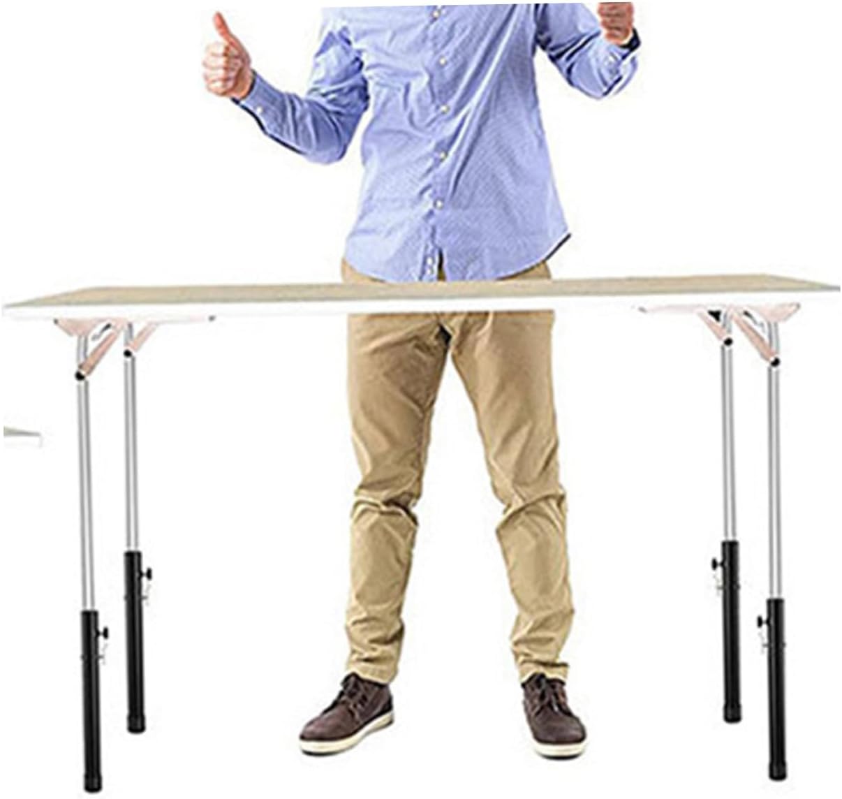 4Pcs Table Leg Extenders for Folding Tables Table Leg Extenders for Home Office School Durable Stable Design for Desks Kitchen