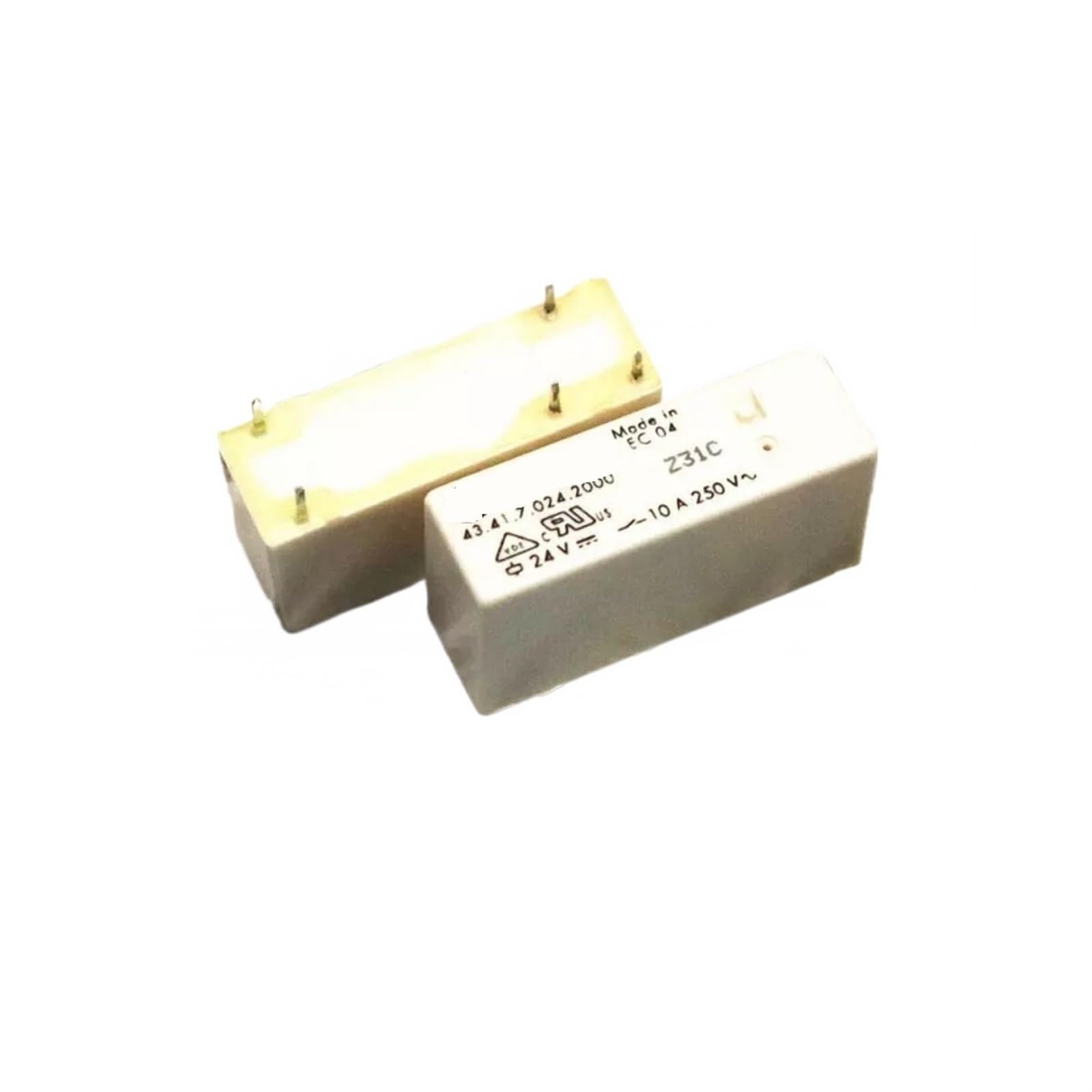 Relais 43.41 7 024 2000 Finder 24VDC 10A inverseur 5 broches pour circuit imprimé - 2
