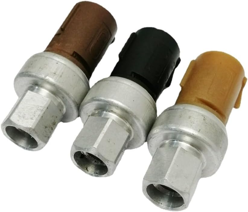 Price for 1pc not 3pcs 6L2Z19D594AA F650F750 Air conditioning high-pressure side pressure switch sensor (Yellow head)