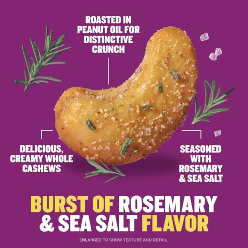 Image of PLANTERS Cashews Cinnamon & Brown Sugar and Rosemary & Sea Salt- Trail Mix Snack Packs, Snack Pack, Party Trail Mix, 10 Oz, 2 Bags (5 Oz Per Flavor)