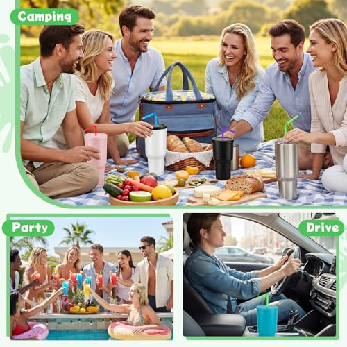 FoldTier 100 pitillos desechables flexibles de 30 cm miniatura 5