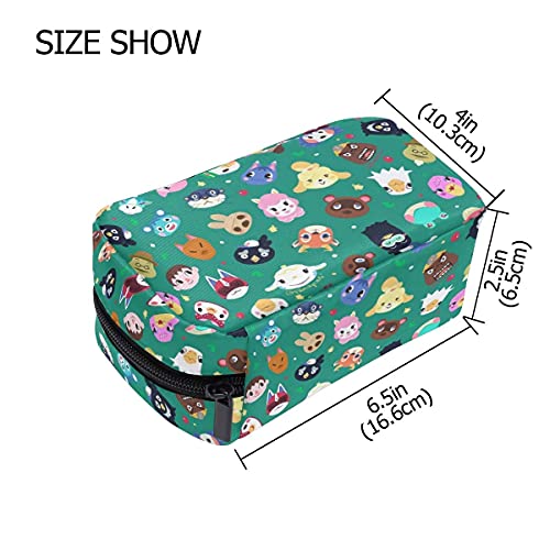 Cosmetic Bag Portable and Suitable for Travel Animal Crossing Pattern Makeup bag with Zipper Pencil Bag Pouch Wallet3