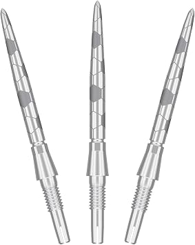 Target Darts Swiss Point Storm Steel Dart Points, Onyx 3 Pack Set of Tips 26MM/30MM/35MM Gold/Silver/Black | Change Dart Points, Spare Tips, Professional Darts Accessories