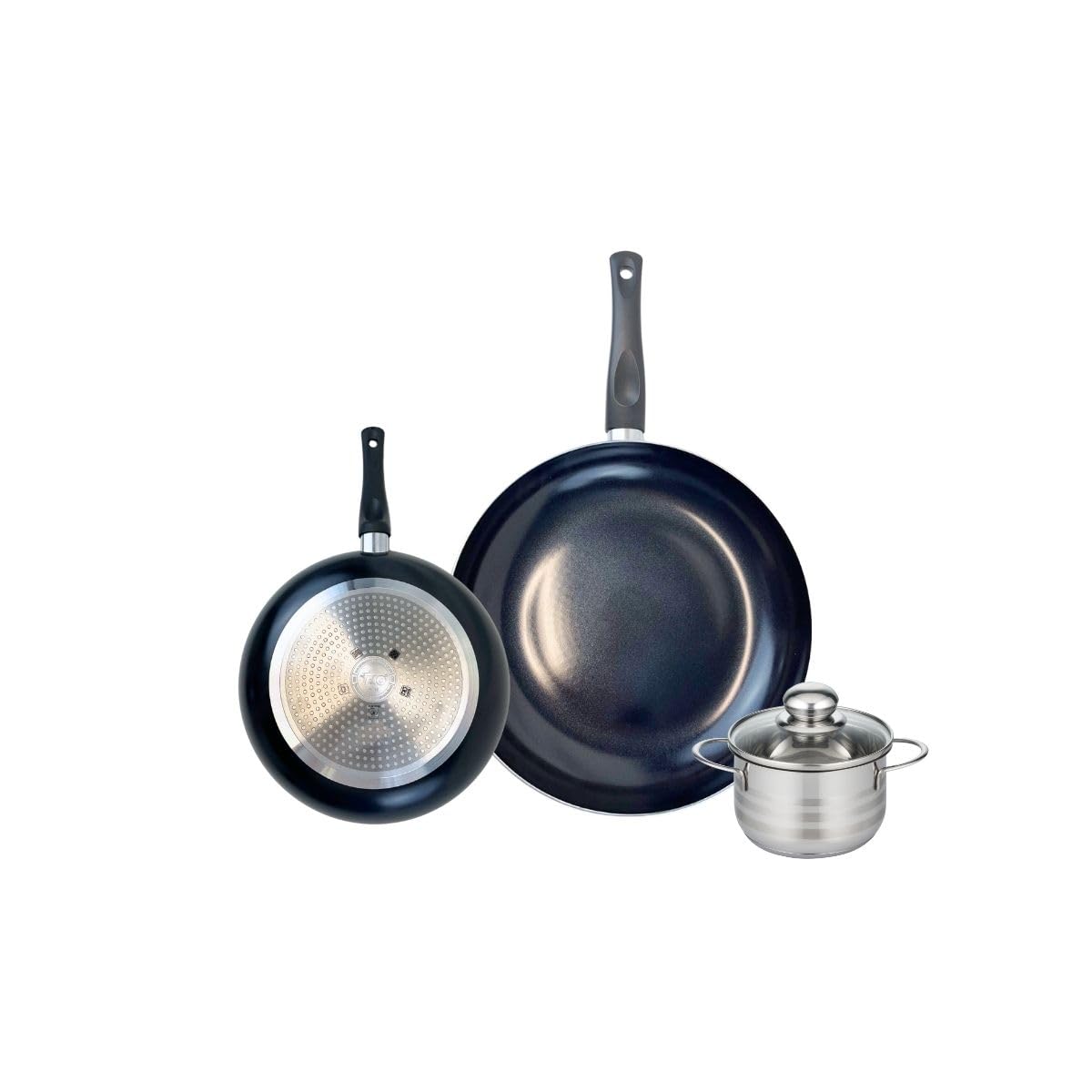 Elo Batterie cuisine 2 poêles 20/28 cm et faitout 12 cm